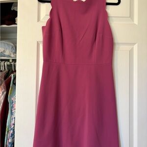 Women's Scalloped Neck Dress